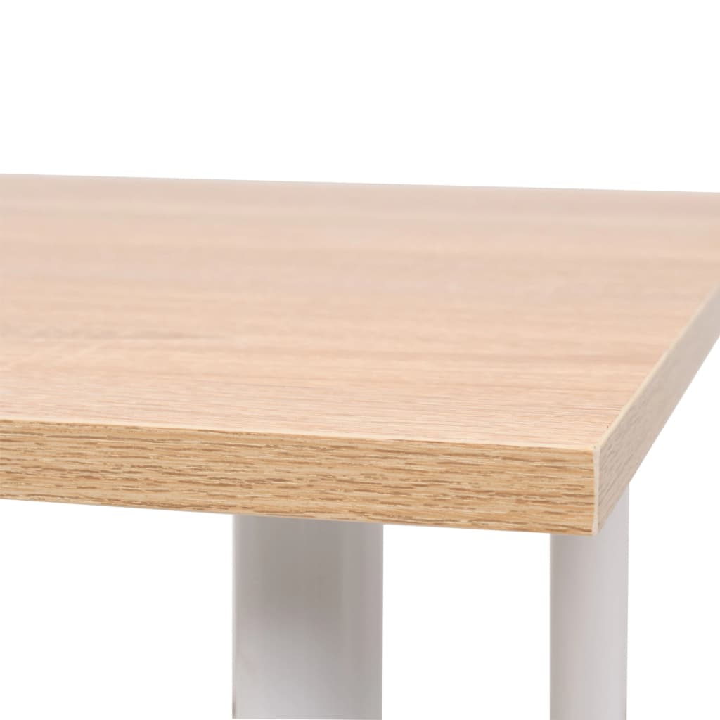 Tavolo da Pranzo 120x60x73 cm Rovere e Bianco - homemem39