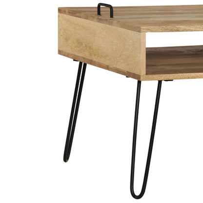 Mobile Porta TV in Legno Massello di Mango 110x35x45 cm - homemem39