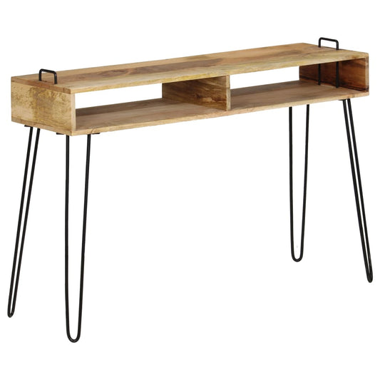 Tavolo Consolle in Legno Massello di Mango 115x35x76 cm - homemem39