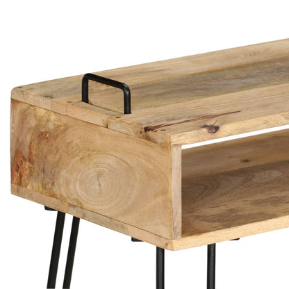 Tavolo Consolle in Legno Massello di Mango 115x35x76 cm - homemem39