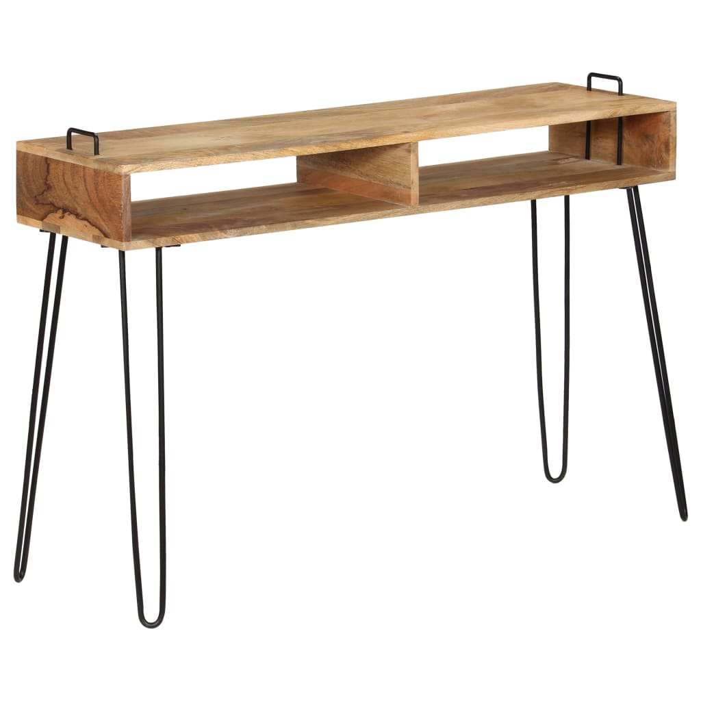 Tavolo Consolle in Legno Massello di Mango 115x35x76 cm - homemem39