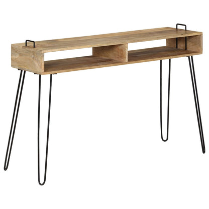 Tavolo Consolle in Legno Massello di Mango 115x35x76 cm - homemem39