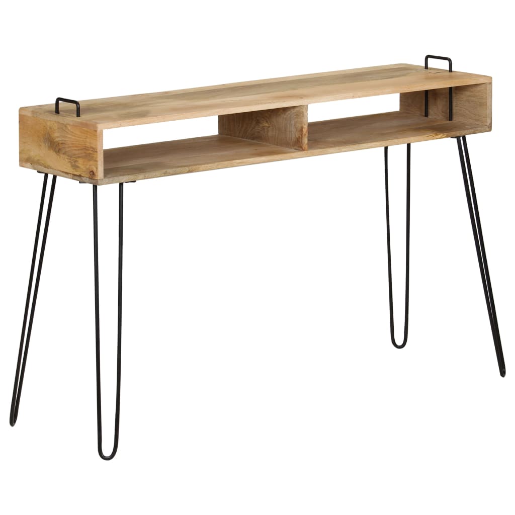 Tavolo Consolle in Legno Massello di Mango 115x35x76 cm - homemem39