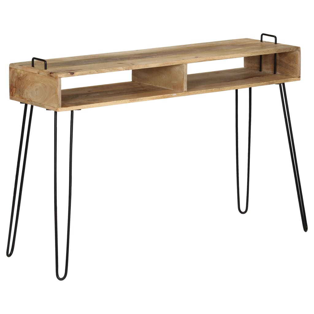 Tavolo Consolle in Legno Massello di Mango 115x35x76 cm - homemem39