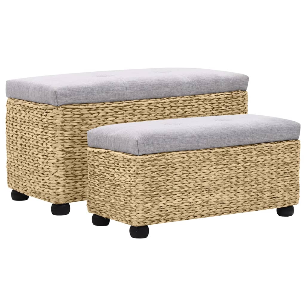 Set Panche 2 pz in Giunco Grigio - homemem39