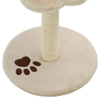 Albero per Gatti con Tiragraffi in Sisal 40 cm Beige e Marrone - homemem39