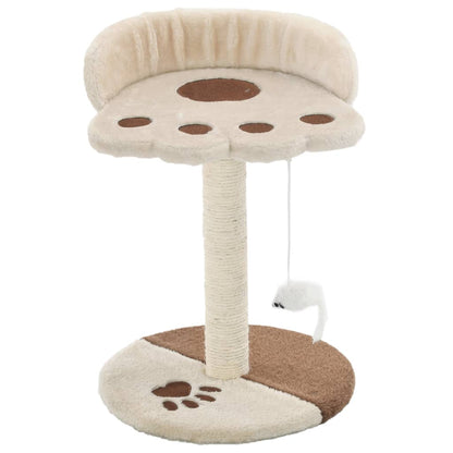 Albero per Gatti con Tiragraffi in Sisal 40 cm Beige e Marrone - homemem39