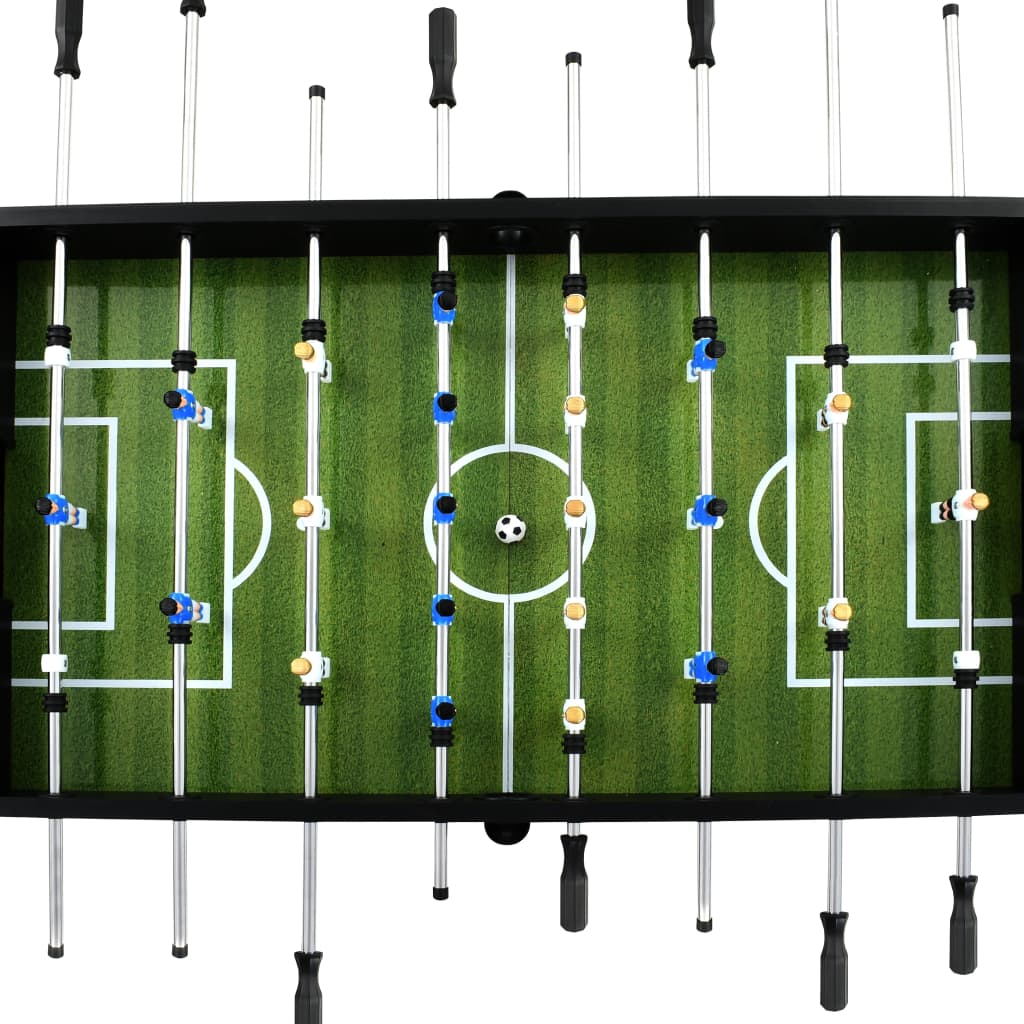 Tavolo Calcio Balilla in Acciaio 60 kg 140x74,5x87,5 cm Nero - homemem39