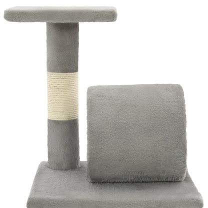 Albero per Gatti con Tiragraffi in Sisal 65 cm Grigio - homemem39