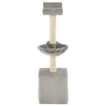 Albero per Gatti con Tiragraffi in Sisal 105 cm Grigio - homemem39