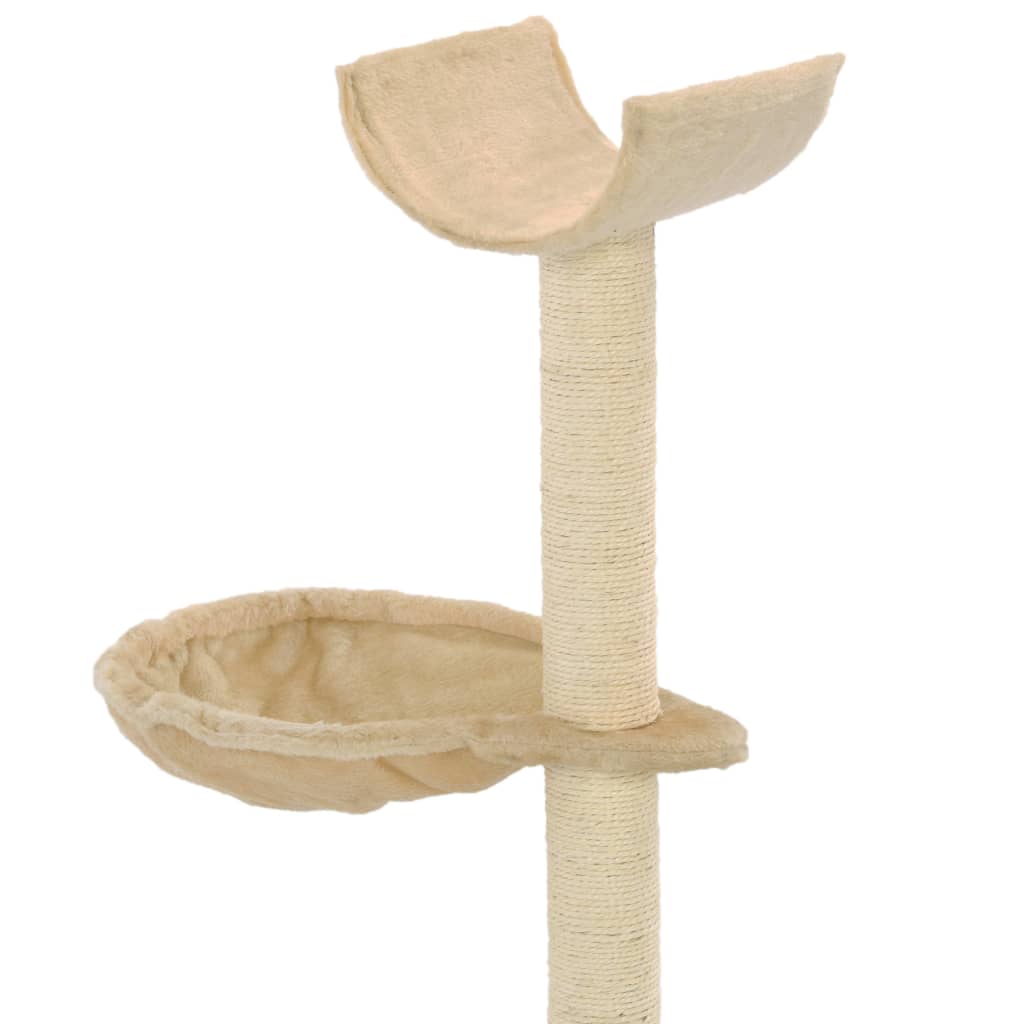 Albero per Gatti con Tiragraffi in Sisal 105 cm Beige - homemem39