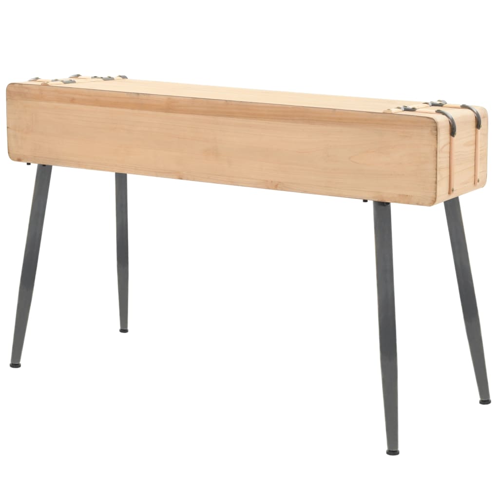 Tavolo Consolle in Legno Massello di Abete 115x40,5x76 cm - homemem39