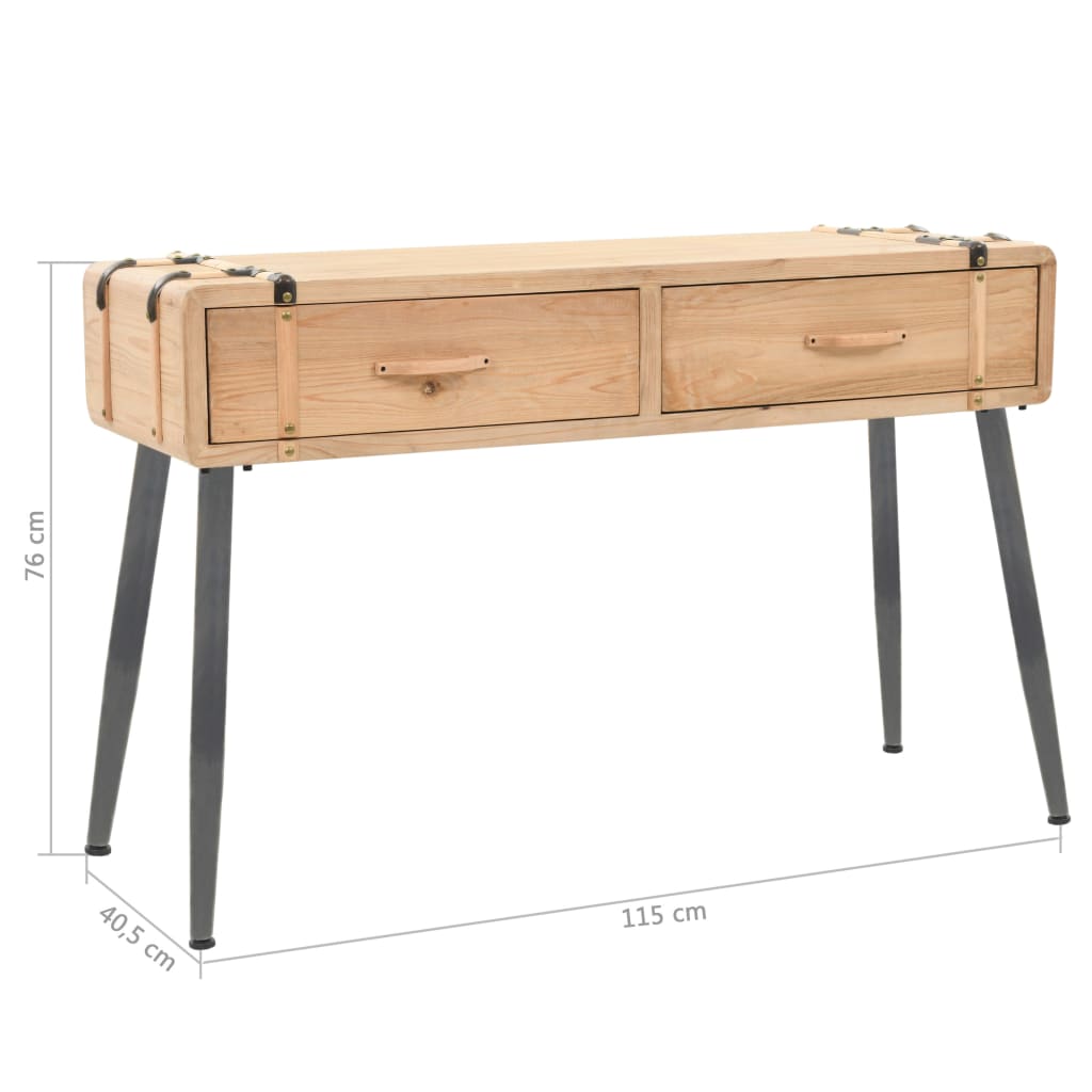 Tavolo Consolle in Legno Massello di Abete 115x40,5x76 cm - homemem39