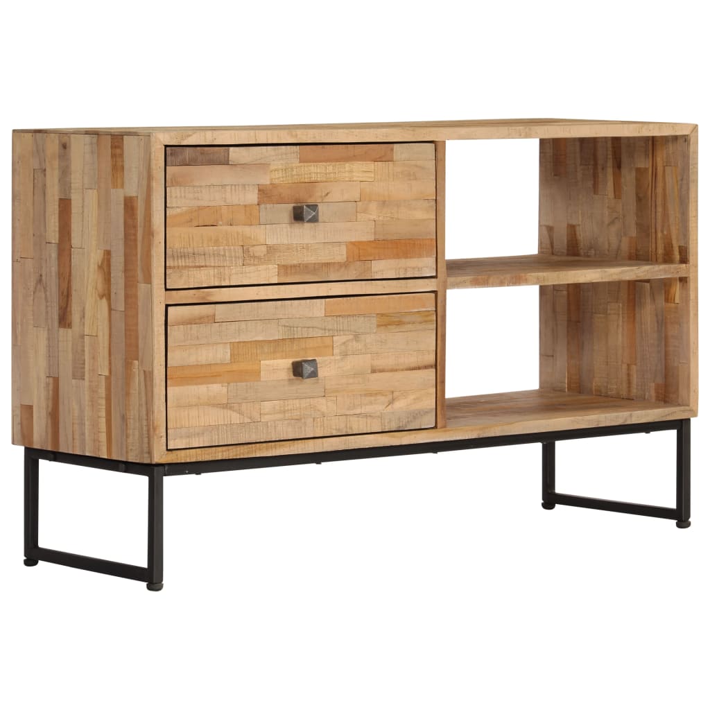 Mobile Porta TV in Legno di Teak di Recupero 90x30x55 cm - homemem39