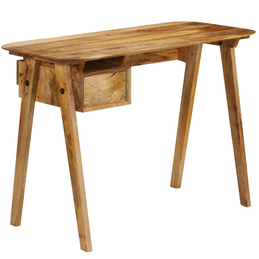 Scrivania in Legno Massello di Mango 110x50x76 cm - homemem39