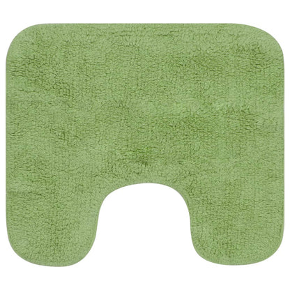 Set Tappetini per Bagno 2 pz in Tessuto Verde - homemem39