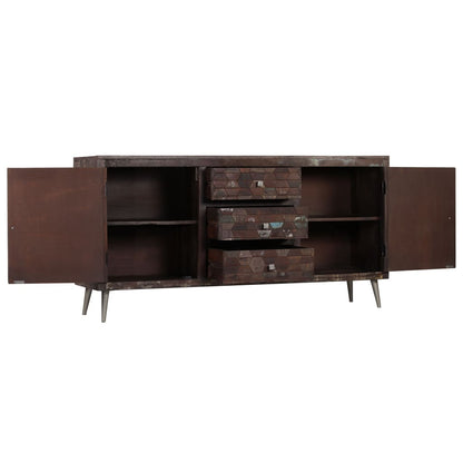 Credenza in Legno Massello di Recupero 160x40x80 cm - homemem39