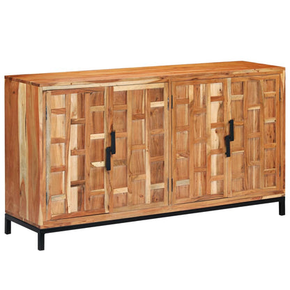 Credenza in Legno Massello di Acacia 145x40x80 cm - homemem39