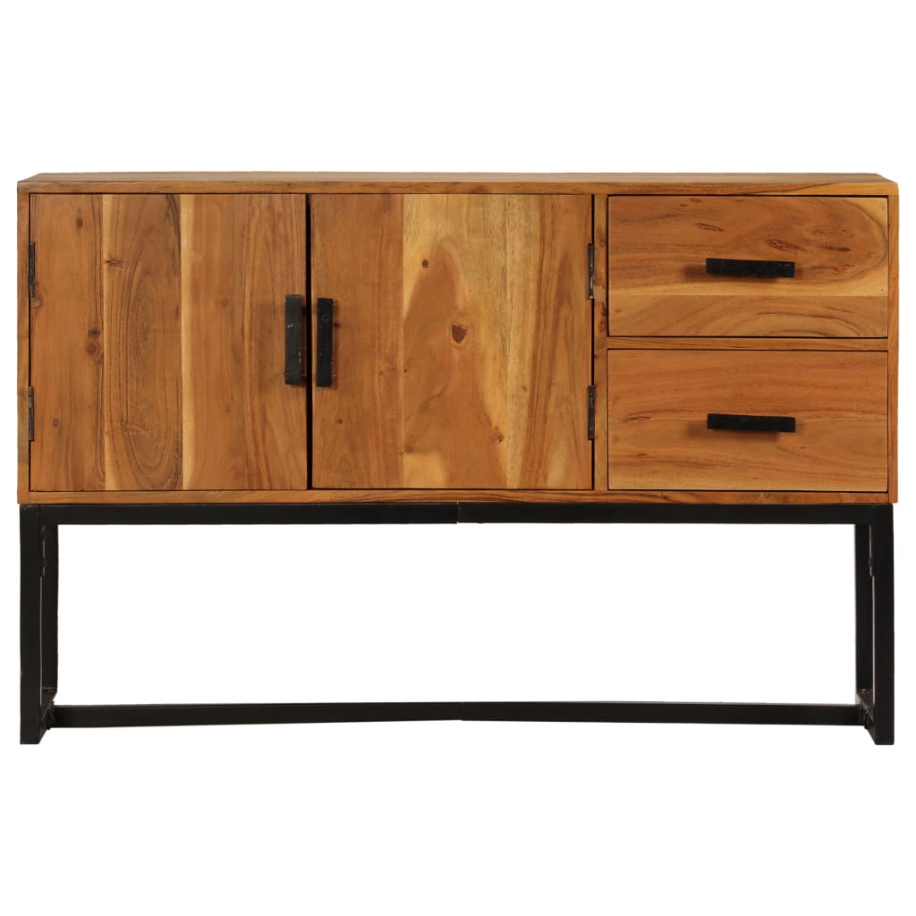 Credenza Marrone 110x30x70 cm in Legno Massello di Acacia - homemem39