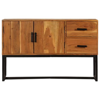 Credenza Marrone 110x30x70 cm in Legno Massello di Acacia - homemem39