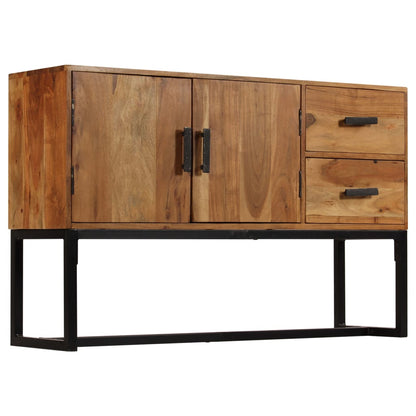 Credenza Marrone 110x30x70 cm in Legno Massello di Acacia - homemem39