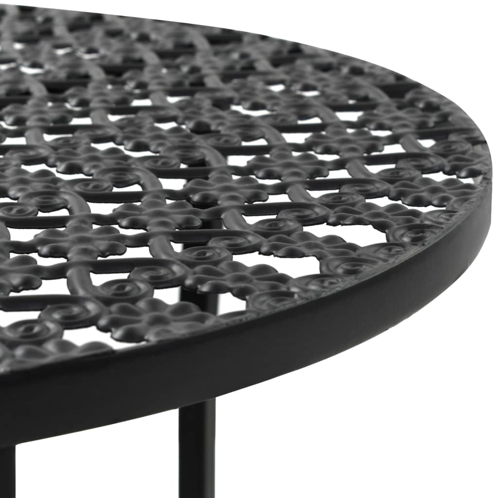 Tavolo da Bistrot Nero 40x70 cm in Metallo - homemem39