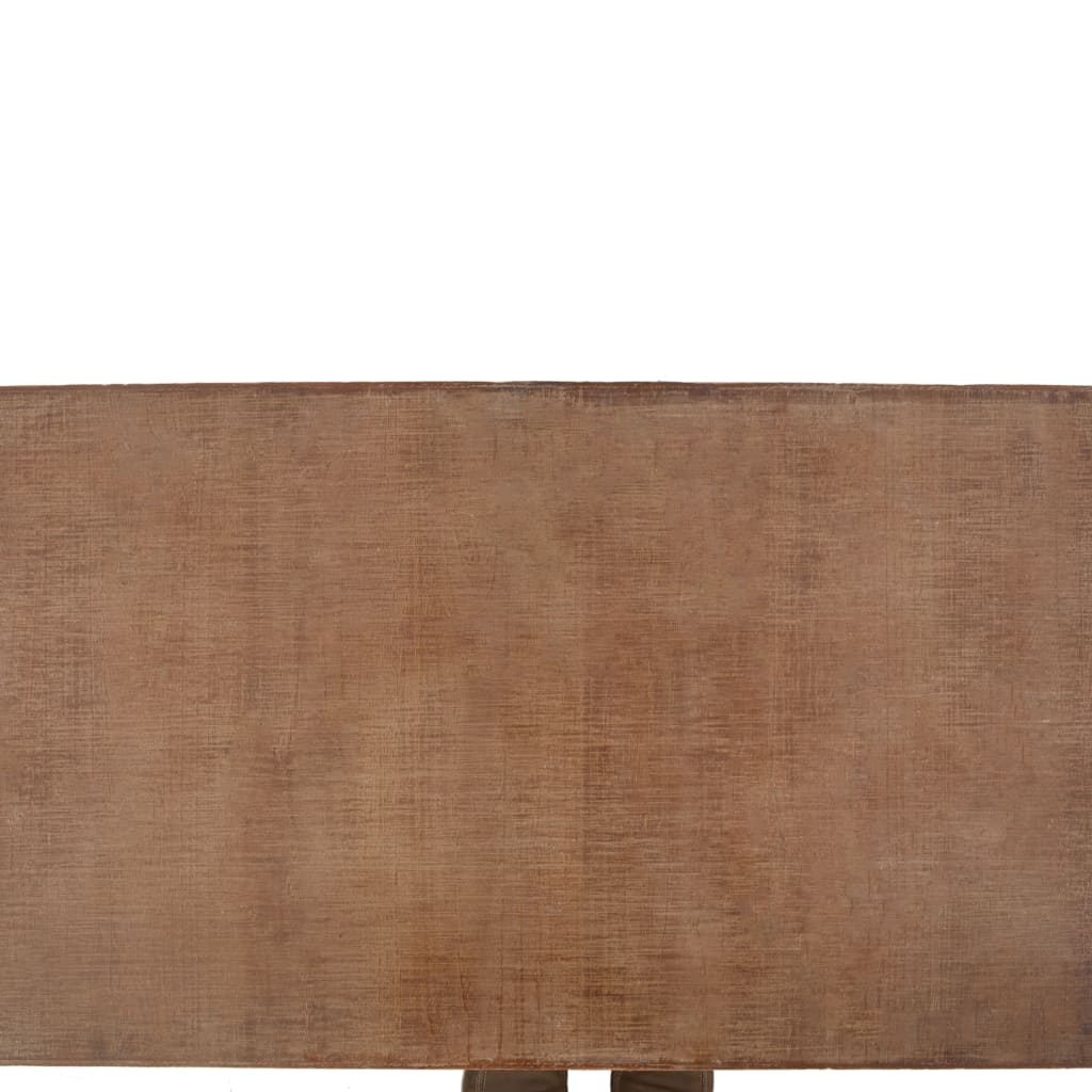 Tavolino da Caffè in Legno Massello di Abete 91x51x38cm Marrone - homemem39