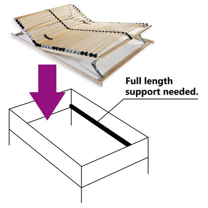 Rete a Doghe 7 Zone con 28 Doghe 120x200 cm - homemem39