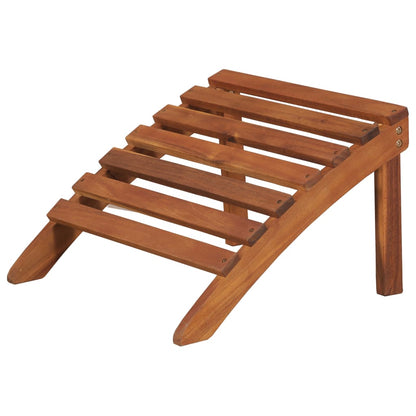 Sedia da Giardino Adirondack con Poggiapiedi Massello di Acacia - homemem39