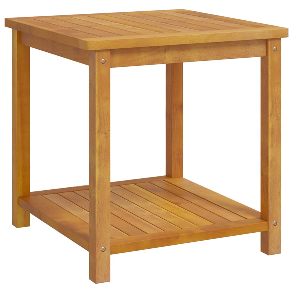 Tavolinetto in Legno Massello di Acacia 45x45x45 cm - homemem39