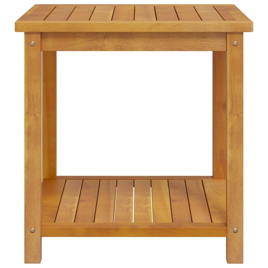 Tavolinetto in Legno Massello di Acacia 45x45x45 cm - homemem39