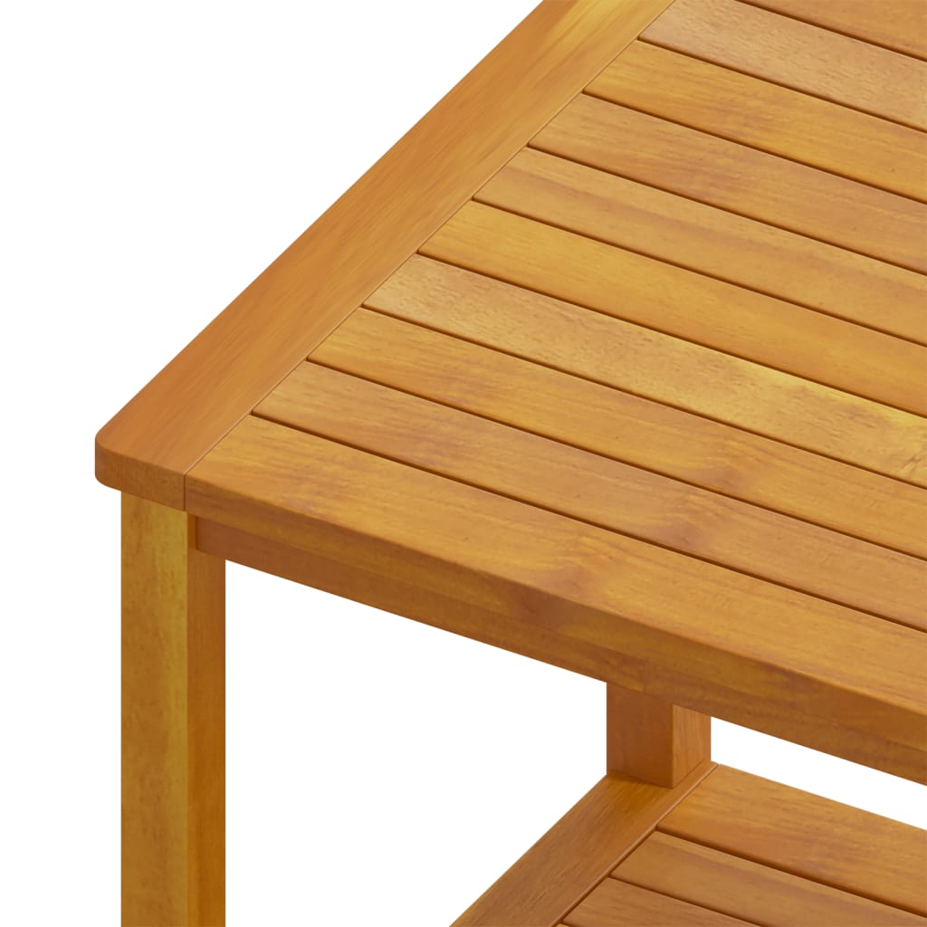 Tavolinetto in Legno Massello di Acacia 45x45x45 cm - homemem39