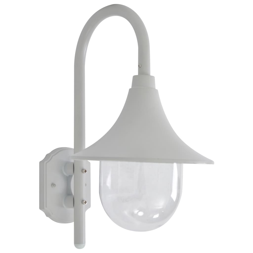 Lampada da Parete da Giardino E27 42 cm in Alluminio Bianco - homemem39