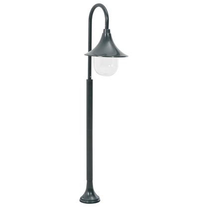 Lampione da Giardino E27 120 cm Alluminio Verde Scuro - homemem39