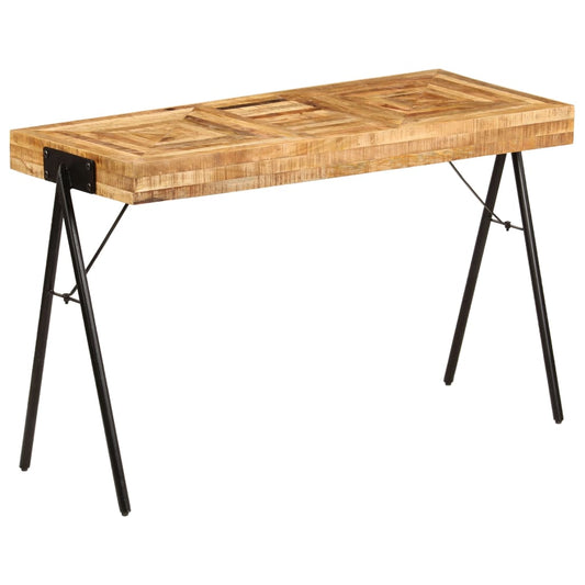 Scrittoio in Legno Massello di Mango 118x50x75 cm - homemem39