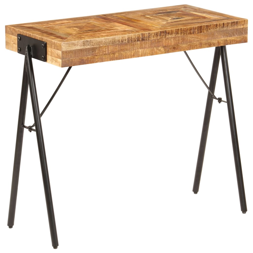 Tavolo Consolle in Legno Massello di Mango 80x40x75 cm - homemem39