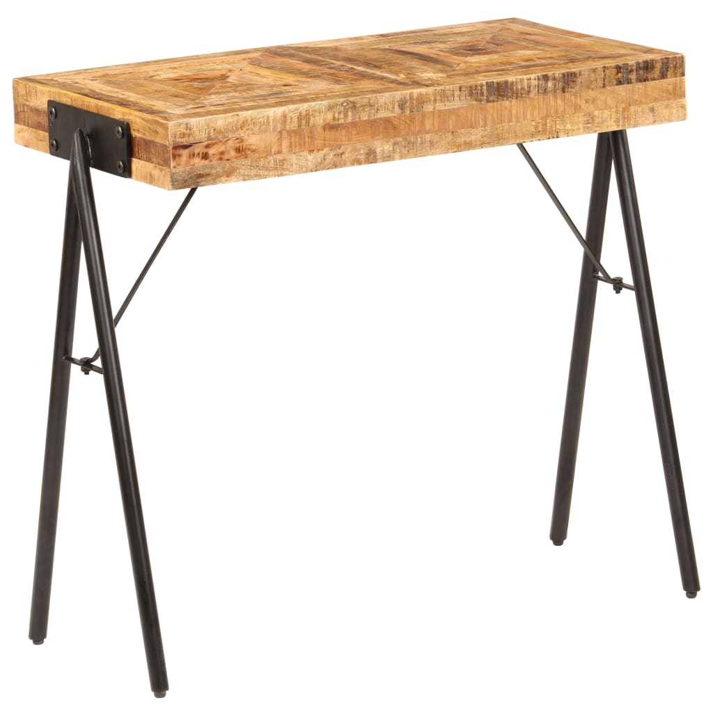 Tavolo Consolle in Legno Massello di Mango 80x40x75 cm - homemem39