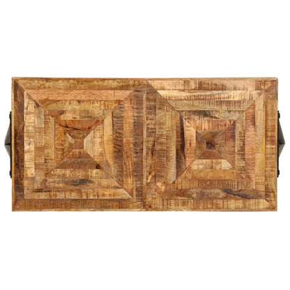 Tavolo Consolle in Legno Massello di Mango 80x40x75 cm - homemem39