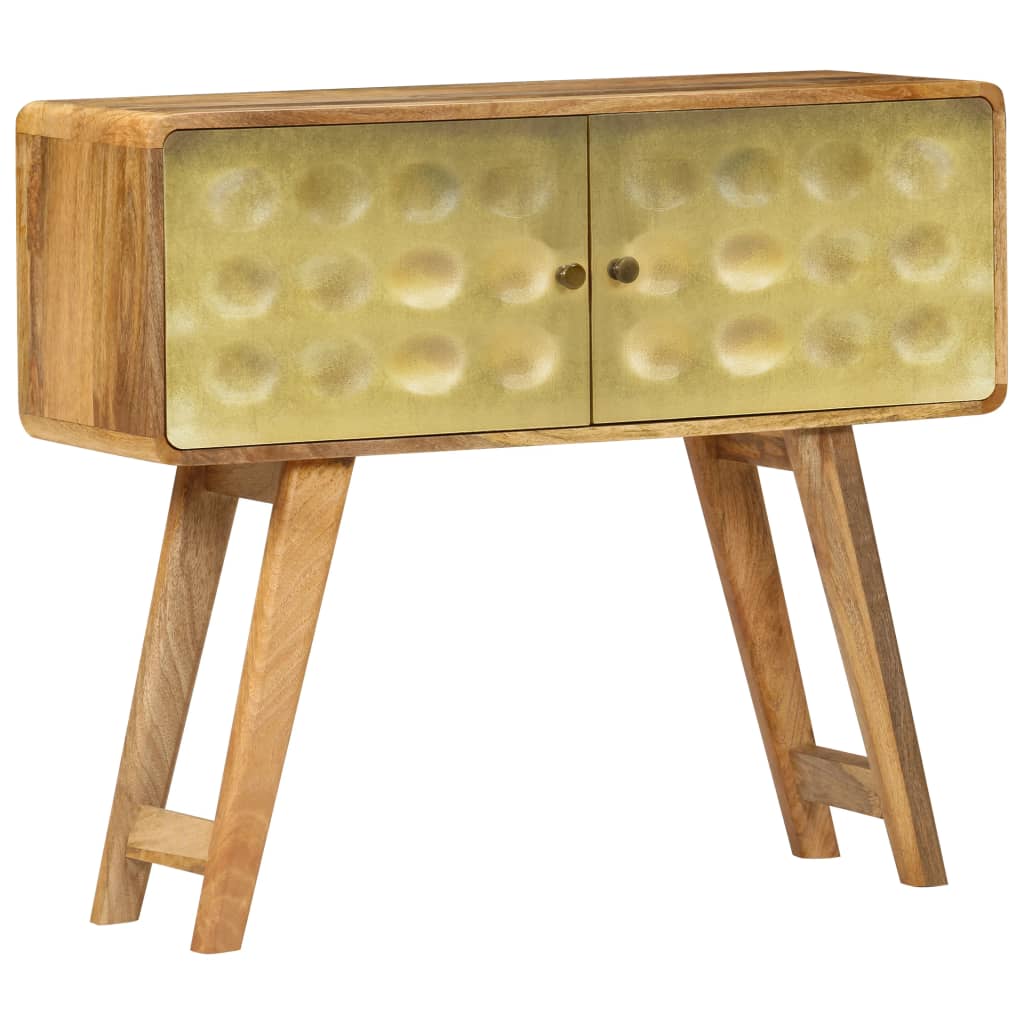 Credenza in Legno Massello di Mango 90x30x77 cm - homemem39