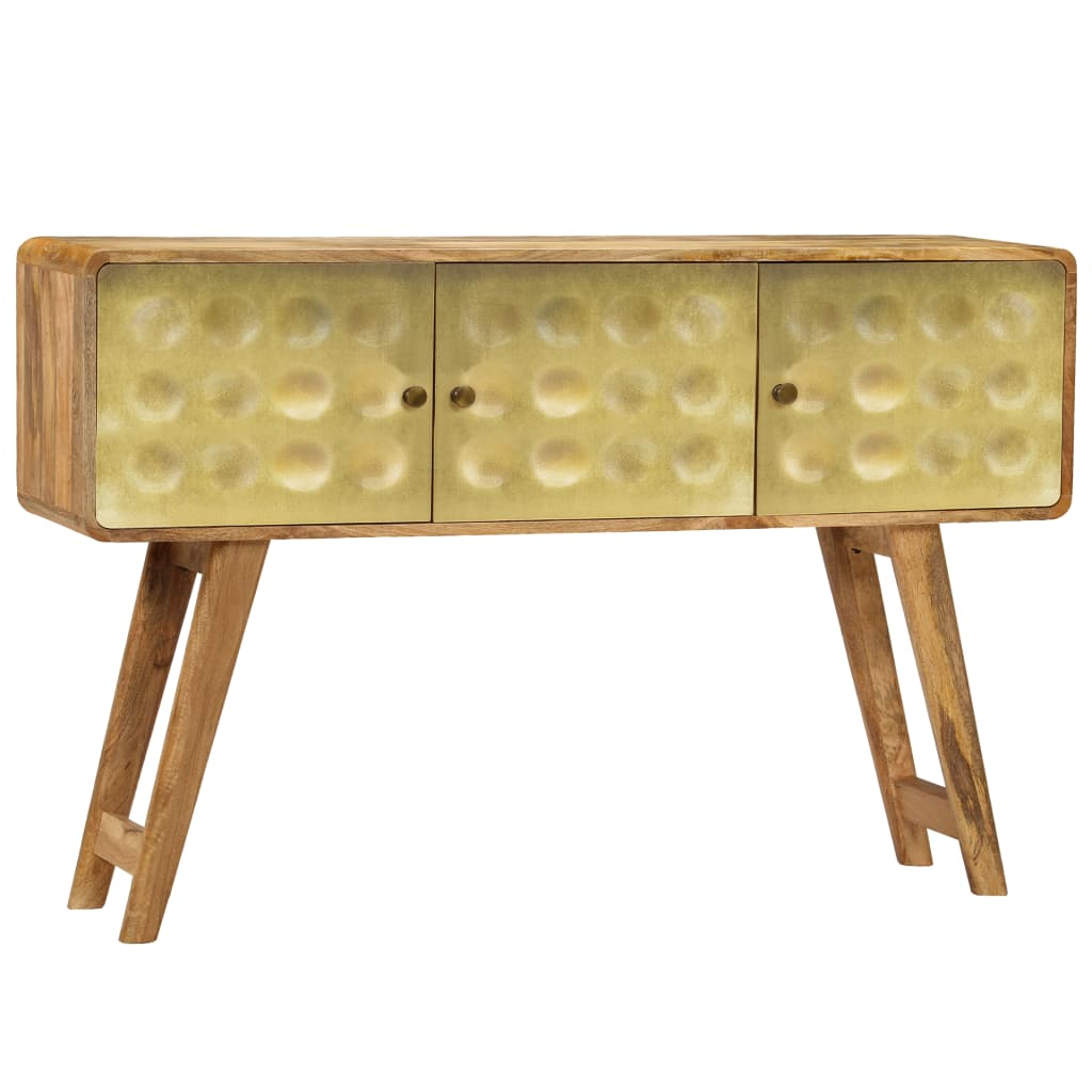 Credenza in Legno Massello di Mango 120x30x80 cm - homemem39