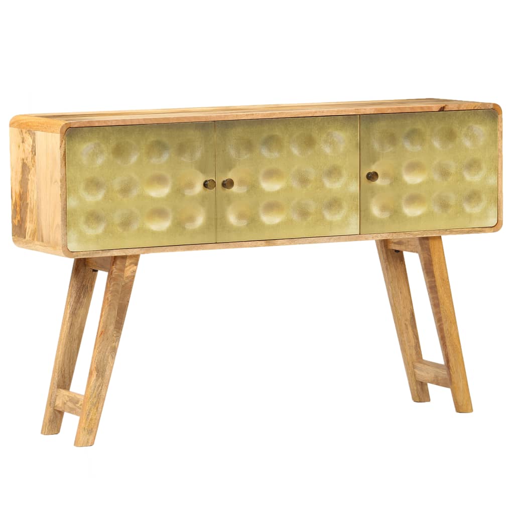 Credenza in Legno Massello di Mango 120x30x80 cm - homemem39