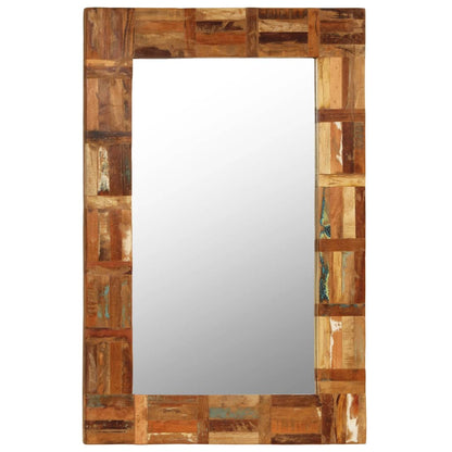 Specchio da Parete in Legno Massello di Recupero 60x90 cm - homemem39