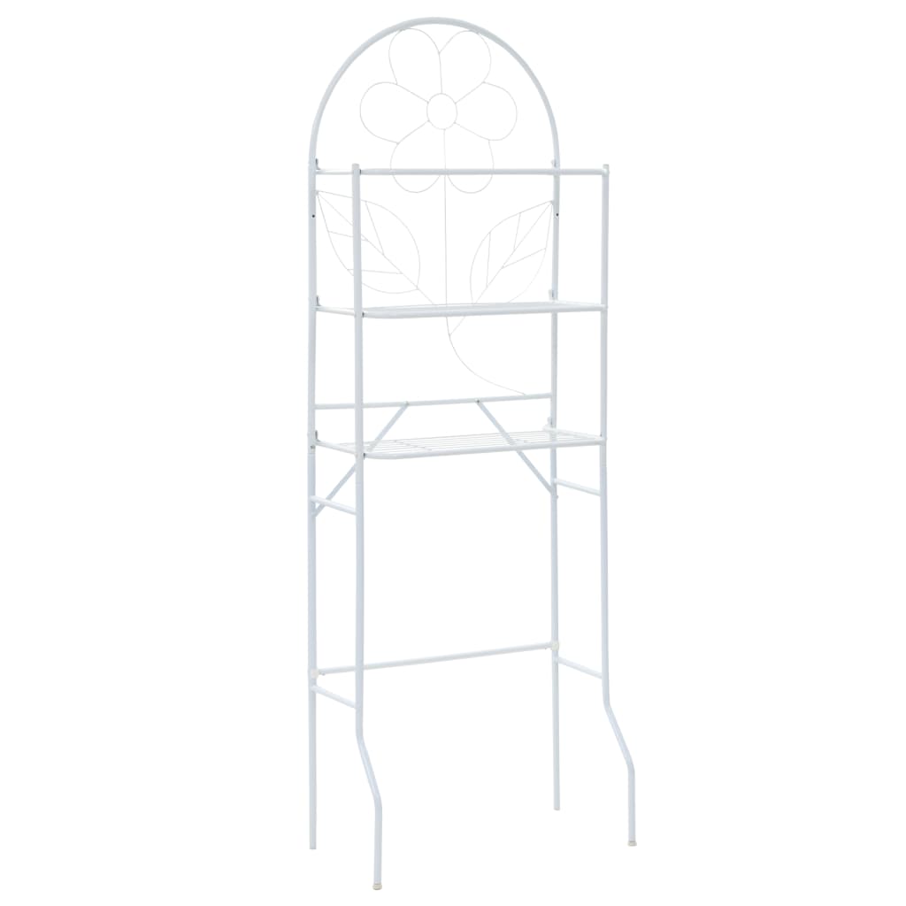 Scaffale da Bagno Bianco 60x33x174 cm - homemem39