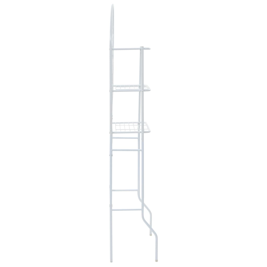 Scaffale da Bagno Bianco 60x33x174 cm - homemem39