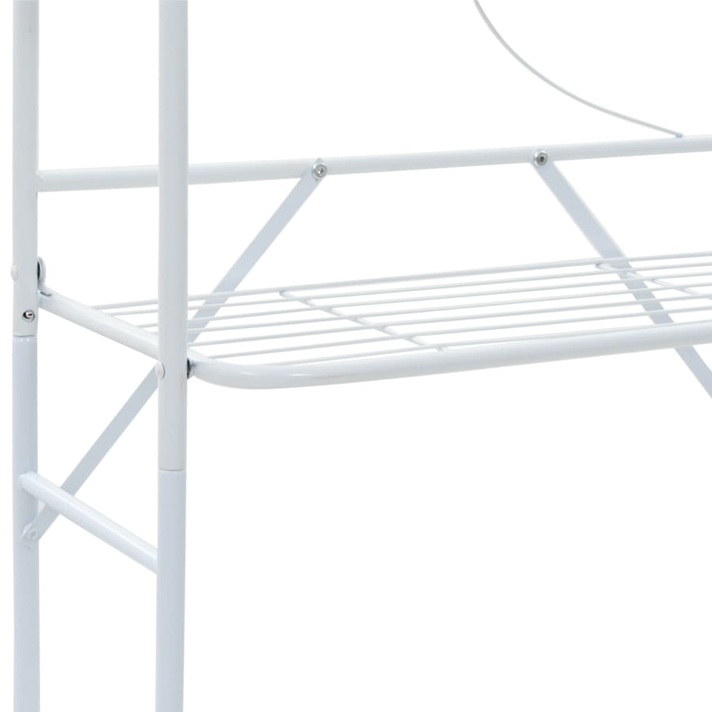 Scaffale da Bagno Bianco 60x33x174 cm - homemem39