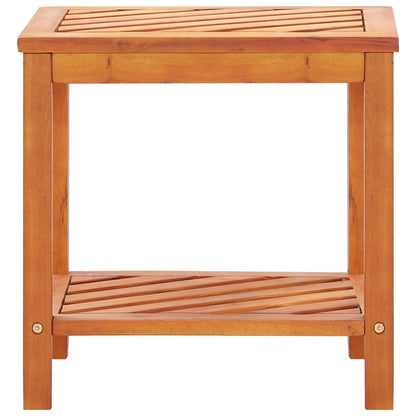 Tavolinetto in Legno Massello di Acacia 45x33x45 cm - homemem39