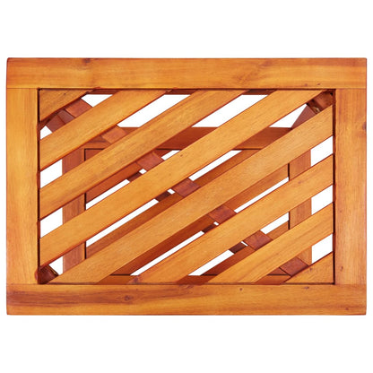 Tavolinetto in Legno Massello di Acacia 45x33x45 cm - homemem39