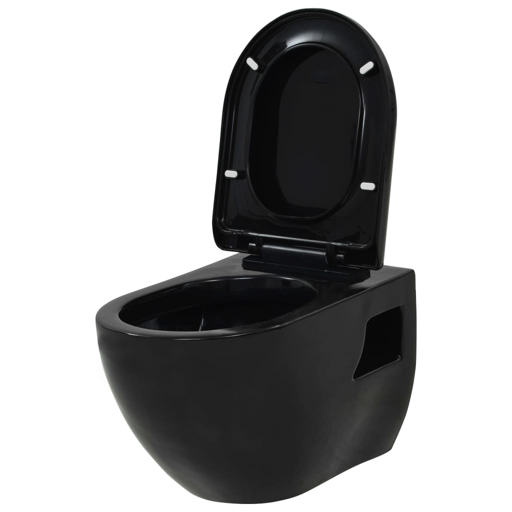 WC Sospeso in Ceramica Nera - homemem39