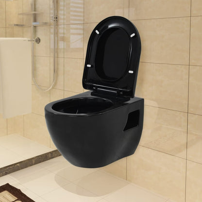 WC Sospeso in Ceramica Nera - homemem39