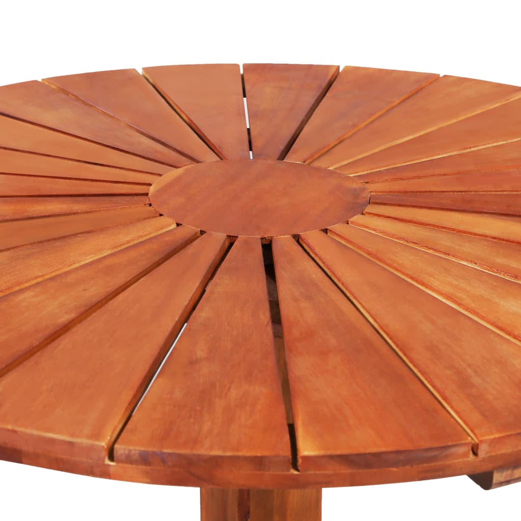Tavolo da Bistrot 70x70 cm in Legno Massello di Acacia - homemem39